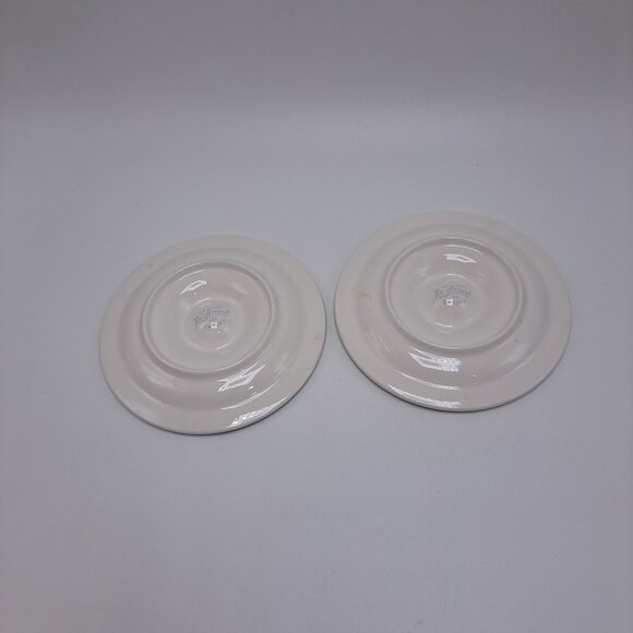 Rorstrand Sweden Marked Saucer Crock Lid Candle Holder Vintage 5" wide - Picture 4 of 7